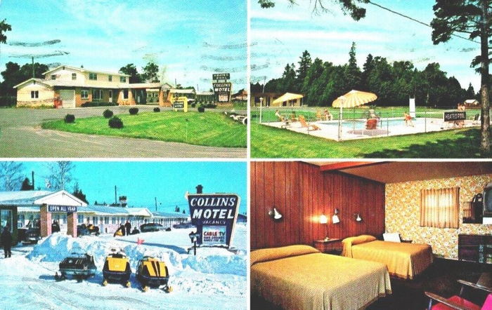 Collins Motel - Vintage Postcard Of Collins Motel (newer photo)